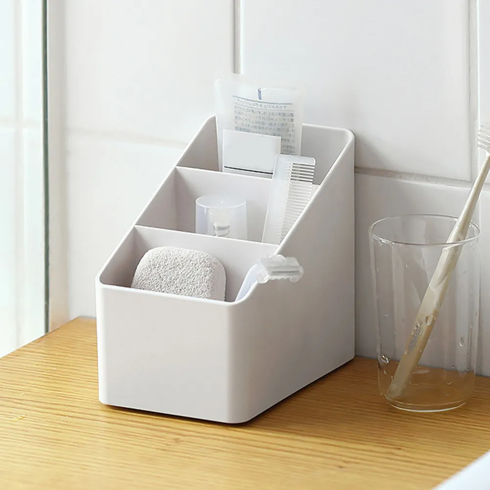 Remote Control Storage Box Desktop Organizer Three-Grid Makeup Holder Pen Case Home Office Cosmetics Storage Case
Remote Control Storage Box Desktop Organizer Three-Grid Makeup Holder Pen Case Home Office Cosmetics Storage Case