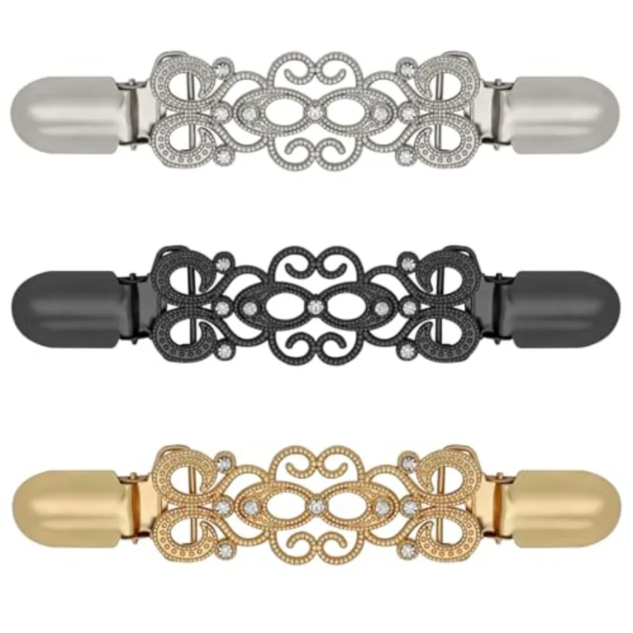 3 Pcs Cinch Clips Vintage Sweater Clips Dress Clip Back Cinch Shawl Cardigan Collar Clip to Tighten Dress Pant Waist Tightener
3 Pcs Cinch Clips Vintage Sweater Clips Dress Clip Back Cinch Shawl Cardigan Collar Clip to Tighten Dress Pant Waist Tightener