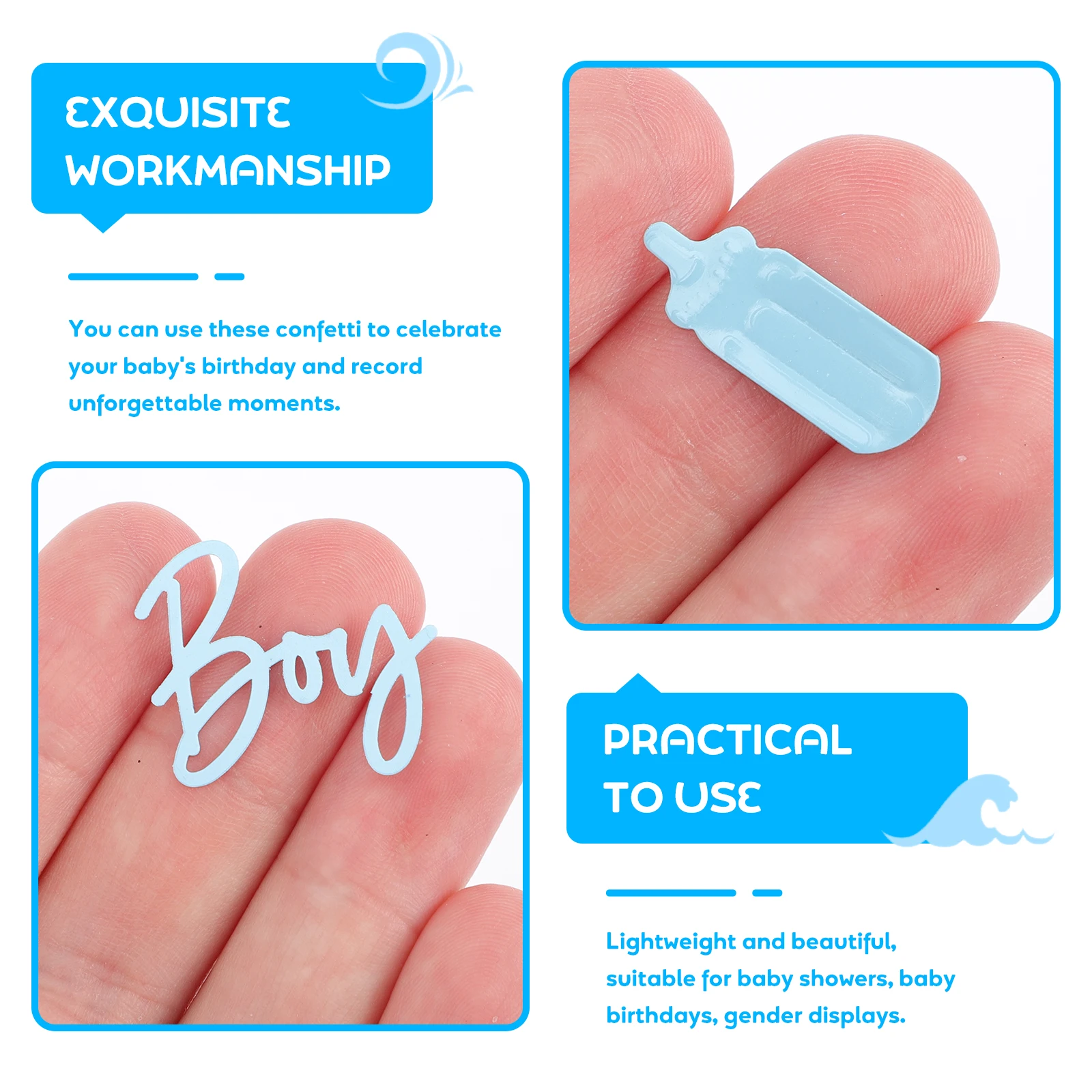 4Pcs Acrylic Feeding Bottle Confetti Lightweight Gender Reveal Decor Baby Shower Birthday Party Stars Pattern Gender Reveal
4Pcs Acrylic Feeding Bottle Confetti Lightweight Gender Reveal Decor Baby Shower Birthday Party Stars Pattern Gender Reveal
