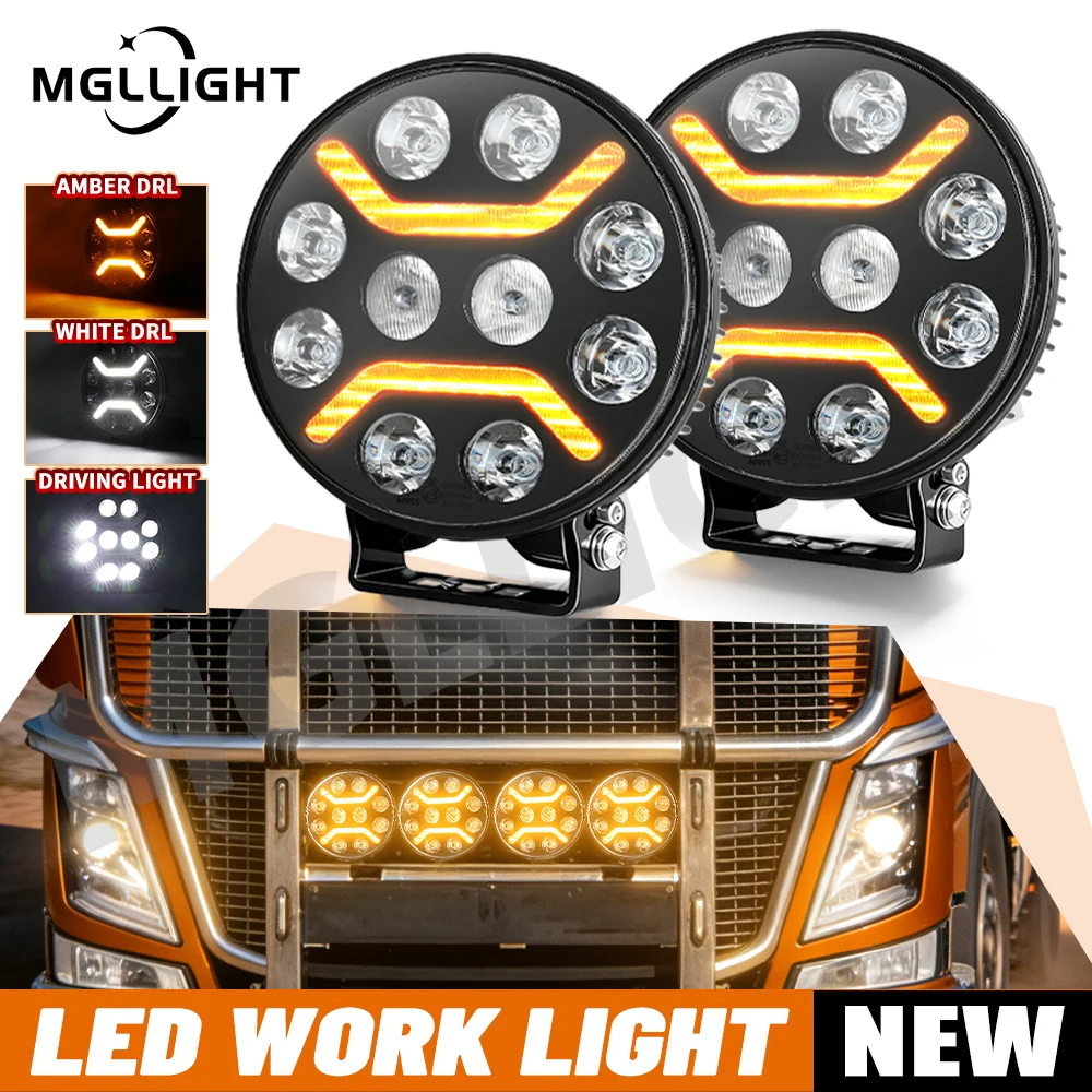 HL 9" Dual Color V-Shape DRL LED Work Light Super Bright Driving Spotlight IP68 off-road use for Truck Forklift Tractor 12V 24V
HL 9" Dual Color V-Shape DRL LED Work Light Super Bright Driving Spotlight IP68 off-road use for Truck Forklift Tractor 12V 24V