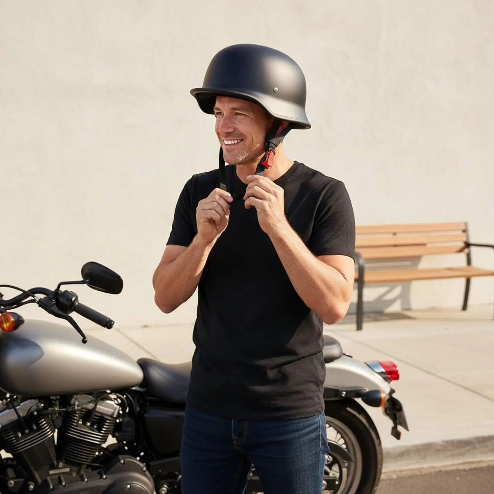 Retro Half Helmet 3C Certified Vintage Motorcycle Helmet Head Protection Lightweight Safeguarding Gear for Cruising
Retro Half Helmet 3C Certified Vintage Motorcycle Helmet Head Protection Lightweight Safeguarding Gear for Cruising