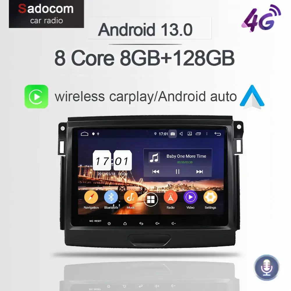 Беспроводной Carplay PX6 DSP IPS Android 12,0 автомобильный dvd-плеер 8 ГБ + 128 ГБ GPS Авторадио Wifi Bluetooth для Ford Everest 2015 2016 2017
Беспроводной Carplay PX6 DSP IPS Android 12,0 автомобильный dvd-плеер 8 ГБ + 128 ГБ GPS Авторадио Wifi Bluetooth для Ford Everest 2015 2016 2017