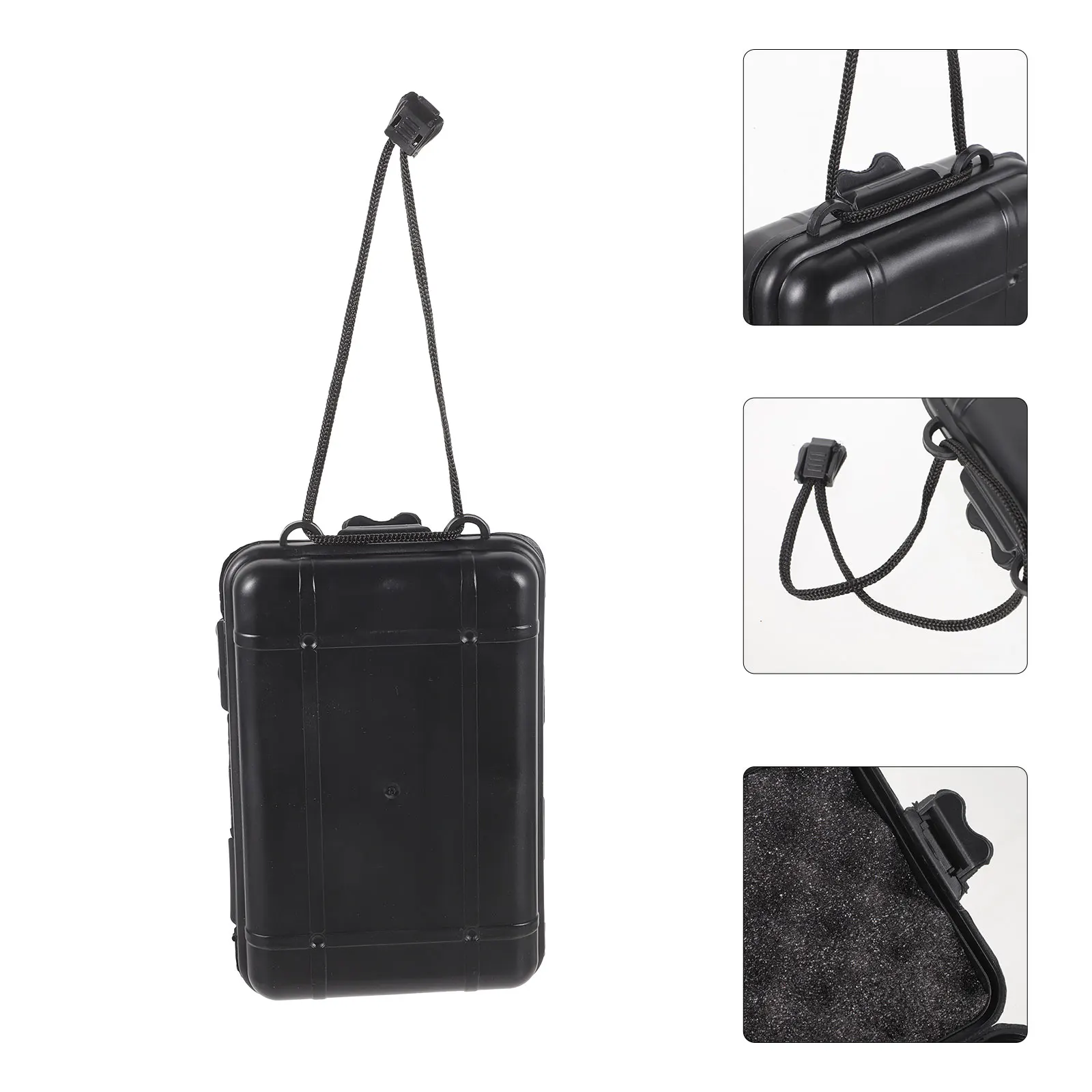 Waterproof Sealing Box 170x110x50mm Black Small Parts Portable Watch Boxes Hard Case Travel Storage Protective
Waterproof Sealing Box 170x110x50mm Black Small Parts Portable Watch Boxes Hard Case Travel Storage Protective