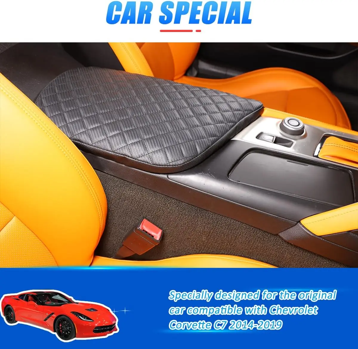PU Leather Car Center Console Armrest Box Lid Cover Protection Accessories Cover For Chevrolet Corvette C7 ZR1 Z06 2014-2019
PU Leather Car Center Console Armrest Box Lid Cover Protection Accessories Cover For Chevrolet Corvette C7 ZR1 Z06 2014-2019