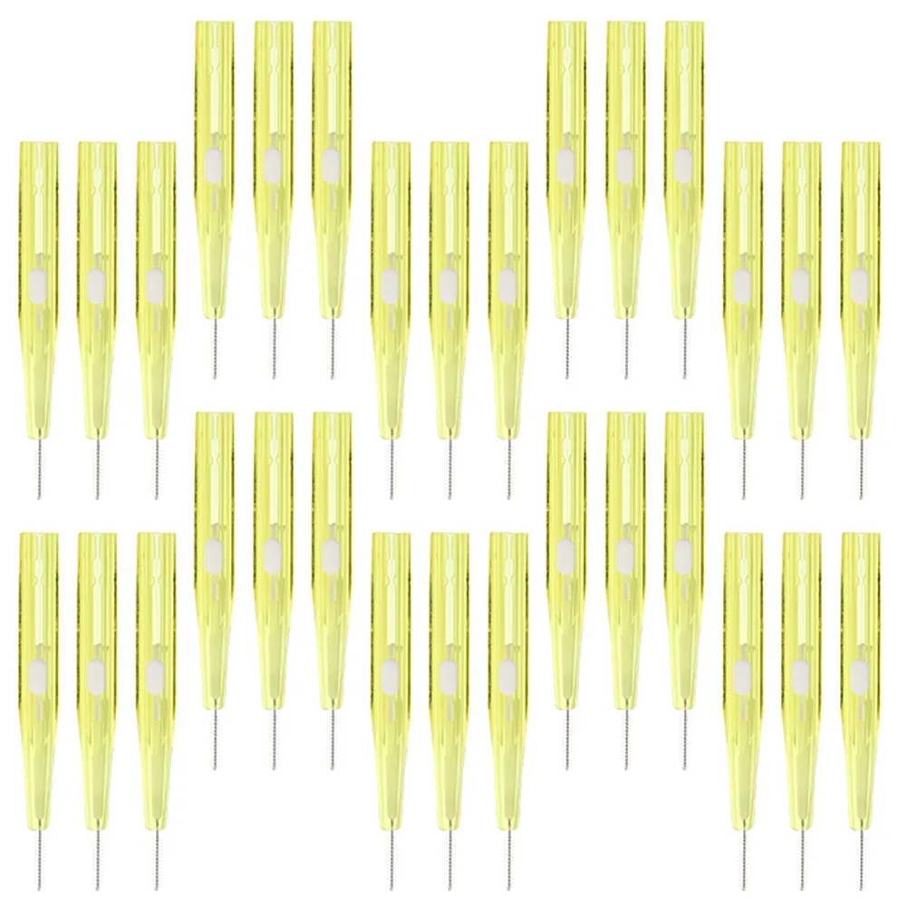 30Pcs Dental Interdental Brushes 0.8mm Small Size for Teeth Braces Cleaning Tooth Flossing Oral Care Tools for Gums Teeth Gaps
30Pcs Dental Interdental Brushes 0.8mm Small Size for Teeth Braces Cleaning Tooth Flossing Oral Care Tools for Gums Teeth Gaps