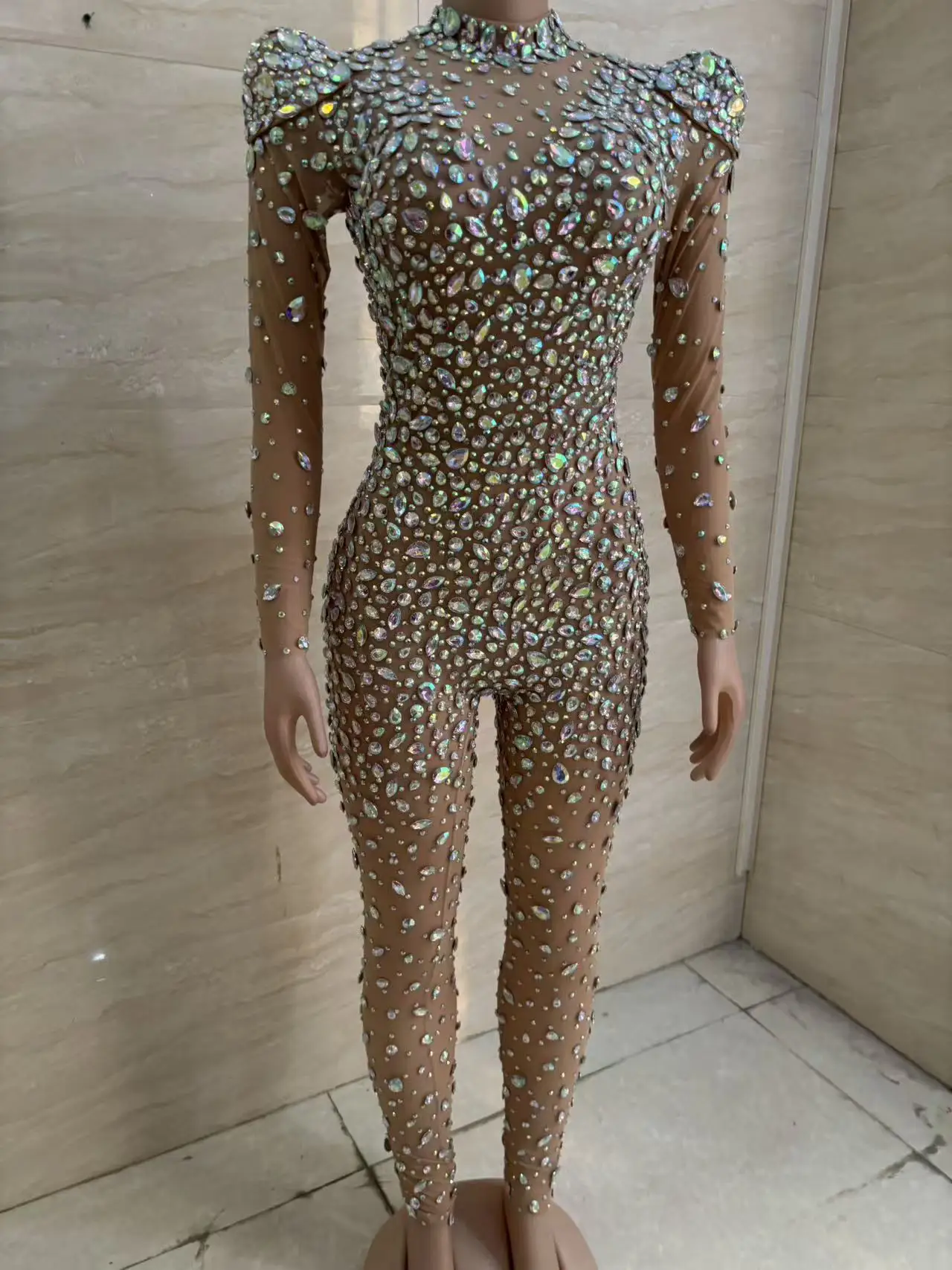 Supplier Clothes Sparkly Colored Crystal Embellished Jumpsuit Shiny Rhinestone Sequined Stage Dance Costumes for Women
Supplier Clothes Sparkly Colored Crystal Embellished Jumpsuit Shiny Rhinestone Sequined Stage Dance Costumes for Women