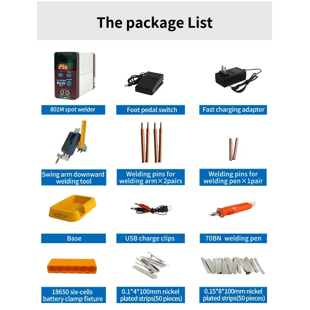 Spot Welding Machine Charging Capacity Measurement Spot Welding Three in One Handheld 18650 Battery Spot Welder 70B 11.6kw 801M
Spot Welding Machine Charging Capacity Measurement Spot Welding Three in One Handheld 18650 Battery Spot Welder 70B 11.6kw 801M