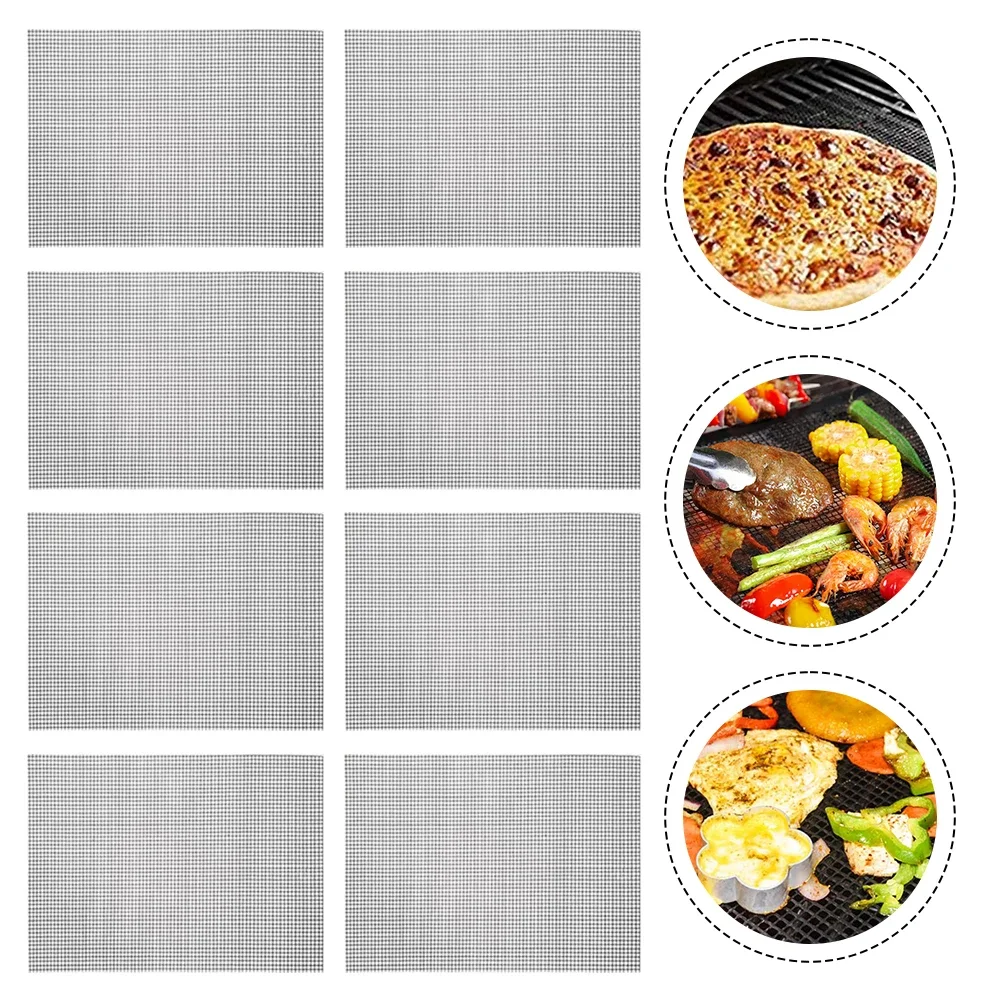 8Pcs High Temperature Resistant Non-Stick Grill Mat Outdoor Picnic Bbq Grill Mat PTFE Coated Glass Fiber Fabric Barbeque Mat
8Pcs High Temperature Resistant Non-Stick Grill Mat Outdoor Picnic Bbq Grill Mat PTFE Coated Glass Fiber Fabric Barbeque Mat