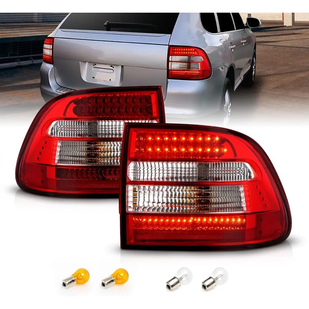 Красные прозрачные светодиодные задние фонари (пара) для Porsche Cayenne SUV - сторона водителя и пассажира
Красные прозрачные светодиодные задние фонари (пара) для Porsche Cayenne SUV - сторона водителя и пассажира