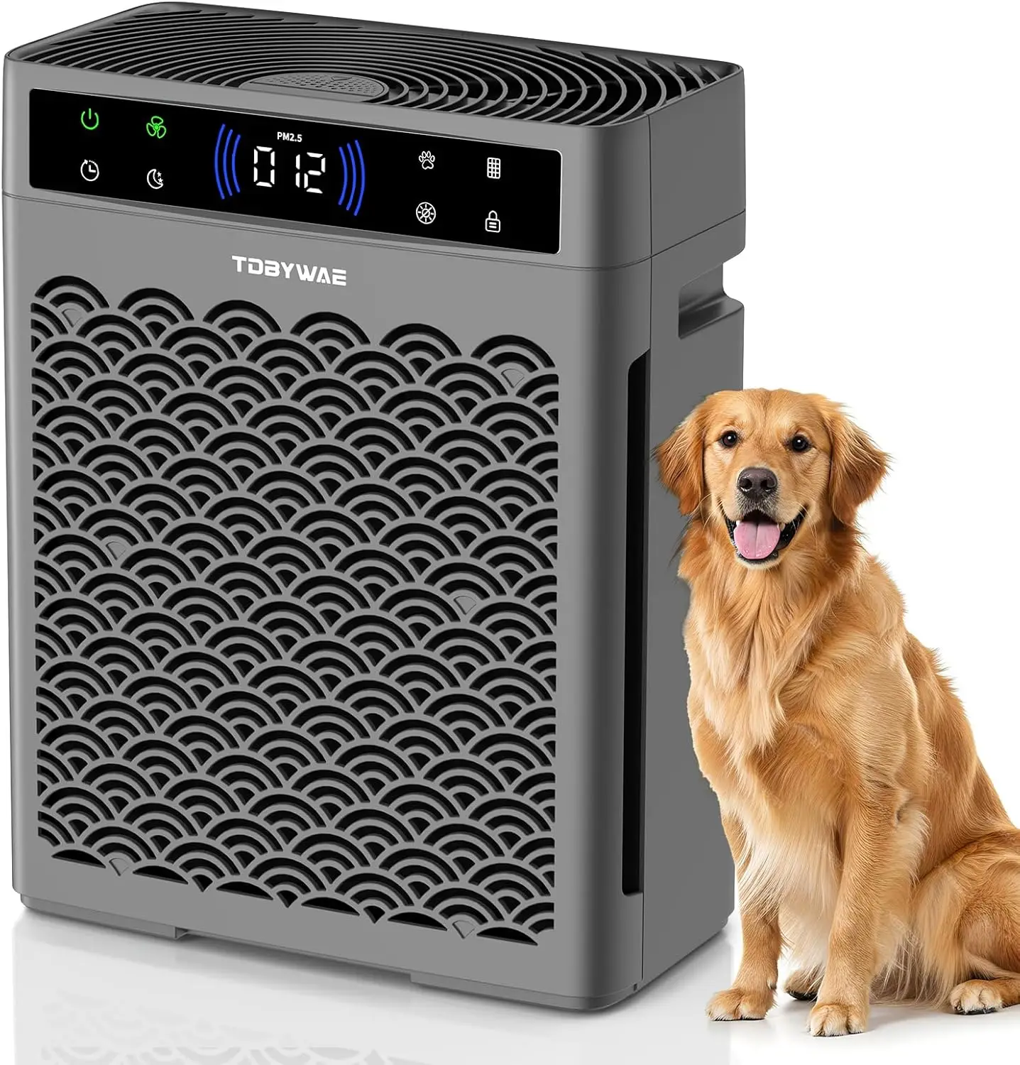 Large Room Air Purifier with HEPA Filter, Air Quality Monitor, Timer, Fragrance - Covers 3000 Ft²
Large Room Air Purifier with HEPA Filter, Air Quality Monitor, Timer, Fragrance - Covers 3000 Ft²