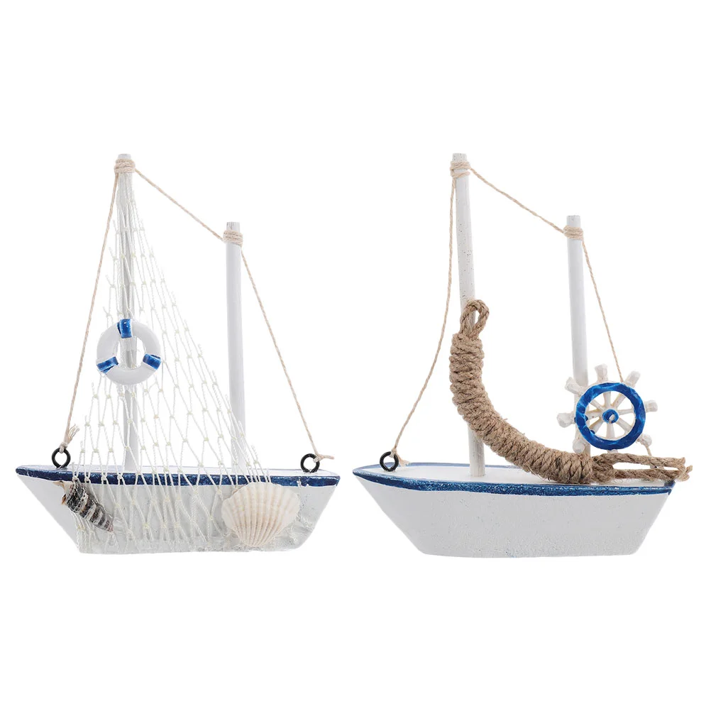 2 Pcs Sailing Model Rustic Decor Mediterranean Sailboat Wooden Nautical Toy Seaside Finish
2 Pcs Sailing Model Rustic Decor Mediterranean Sailboat Wooden Nautical Toy Seaside Finish