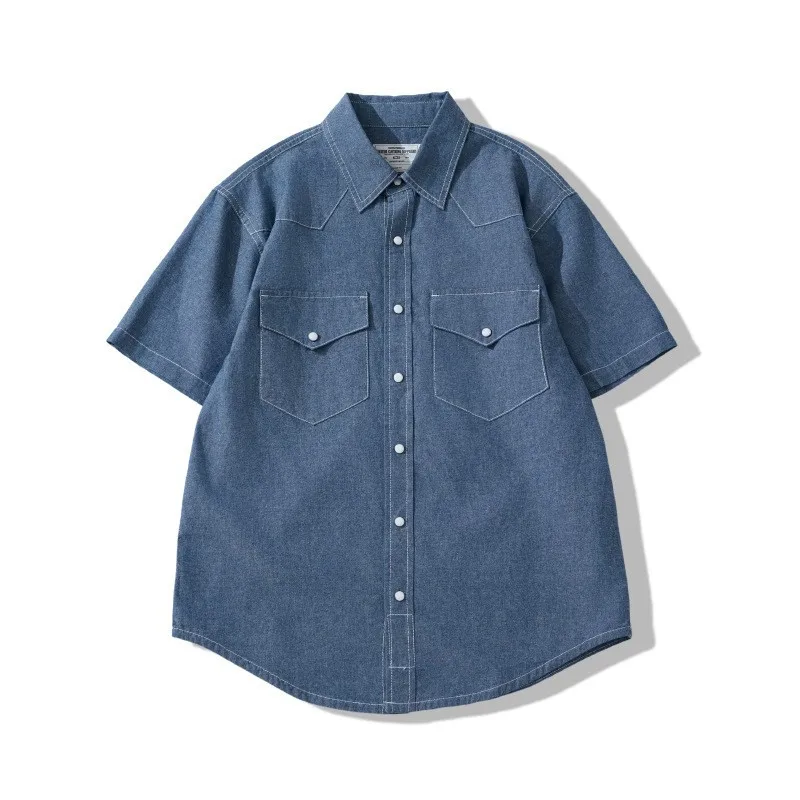 2026 Summer Youth Oxford Spinning Short Sleeved Shirt with Jewel Buckle American Western Short Sleeved Shirt Workwear T-shirt
2026 Summer Youth Oxford Spinning Short Sleeved Shirt with Jewel Buckle American Western Short Sleeved Shirt Workwear T-shirt