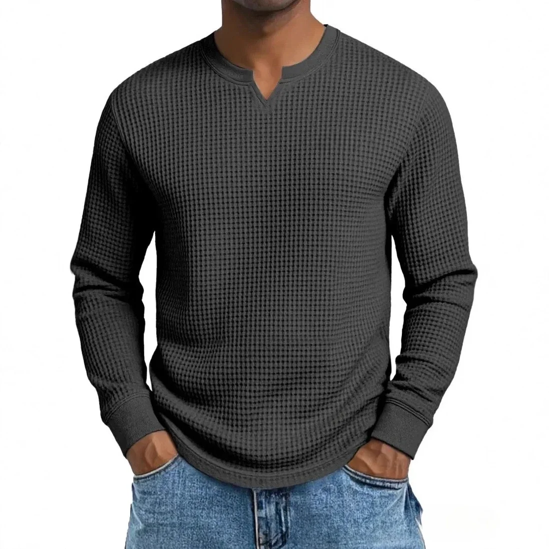 New Autumn Men's Base Layer Slim Fit V Neck Long Sleeve Casual All Match Daily Casual Outerwear Top
New Autumn Men's Base Layer Slim Fit V Neck Long Sleeve Casual All Match Daily Casual Outerwear Top