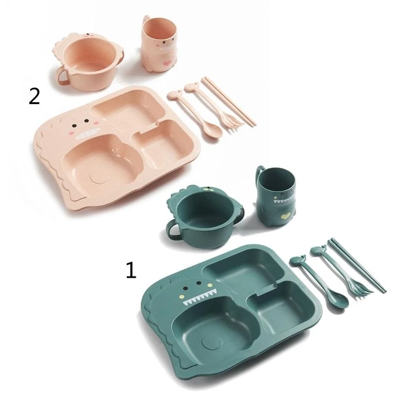 J15U 6pcs Baby Tableware Set Silicone Dinner Plate Bowl+spoon Fork Dishes Set
J15U 6pcs Baby Tableware Set Silicone Dinner Plate Bowl+spoon Fork Dishes Set
