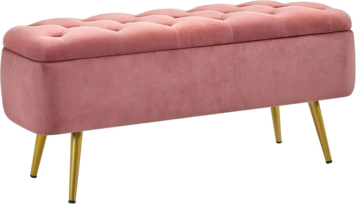 Velvet Storage Ottoman Bench with Safety Hinge, Upholstered Entryway Seating, Holds 519 lb, Pink
Velvet Storage Ottoman Bench with Safety Hinge, Upholstered Entryway Seating, Holds 519 lb, Pink