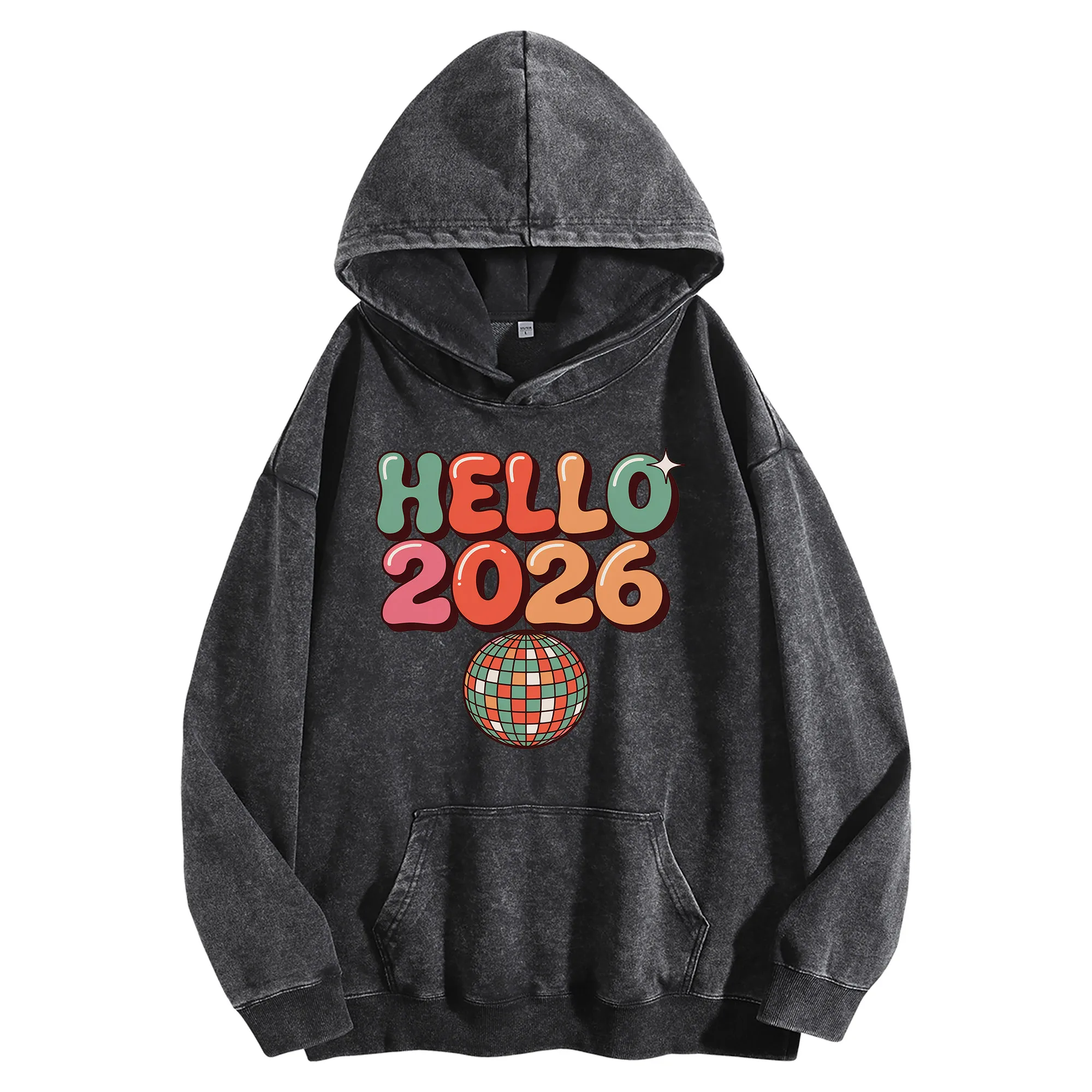 HELLO 2026 Винтажная стираная толстовка с графическим принтом 400 г, уличная одежда унисекс, пуловер большого размера, осень/зима, Рождество, Новый год, издание
HELLO 2026 Винтажная стираная толстовка с графическим принтом 400 г, уличная одежда унисекс, пуловер большого размера, осень/зима, Рождество, Новый год, издание