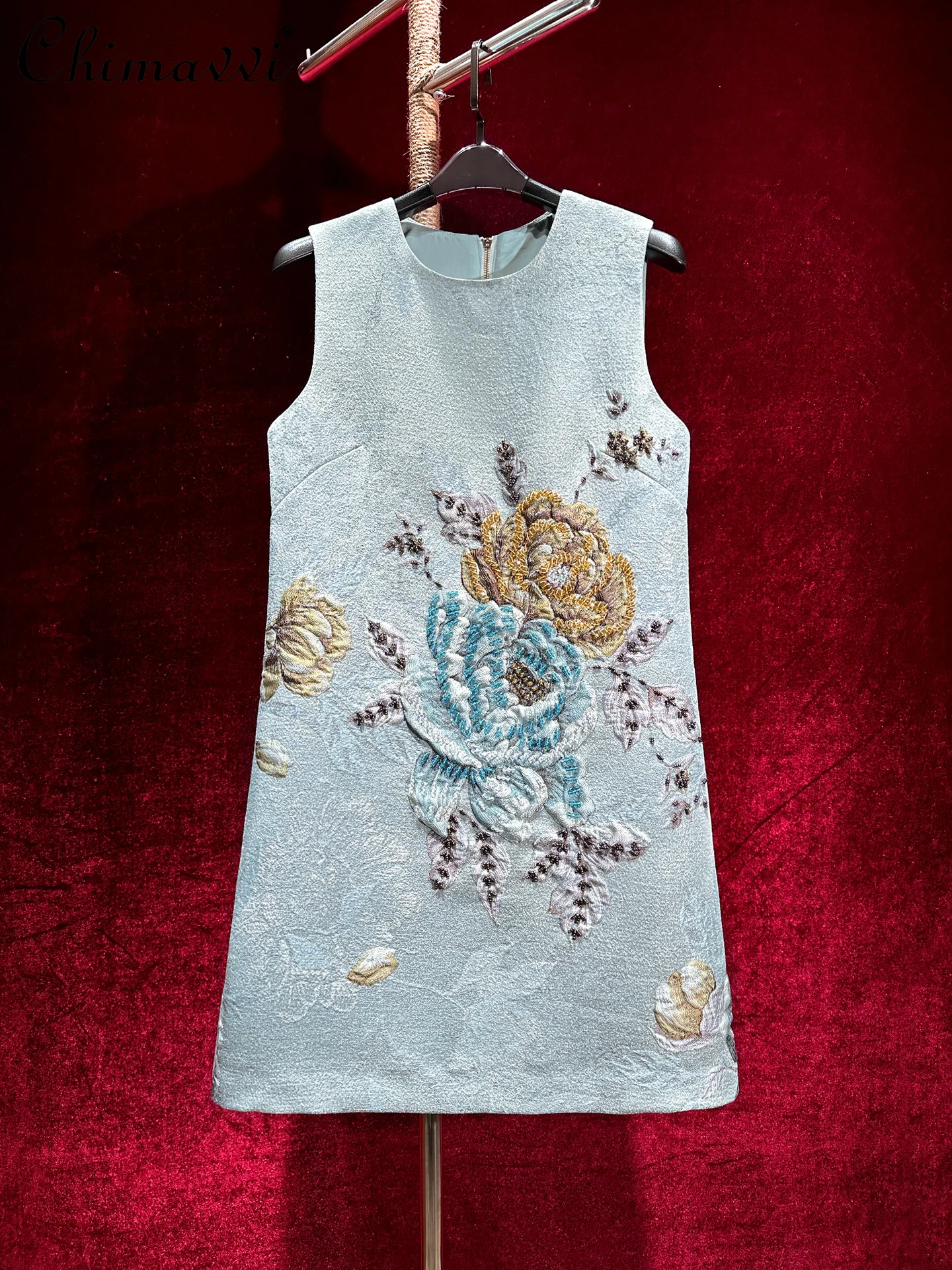 Light Luxury Heavy Beading A-Line Dress Fashionable Elegant Sleeveless Dress Women's High-End Vintage Party Dress 2025 New
Light Luxury Heavy Beading A-Line Dress Fashionable Elegant Sleeveless Dress Women's High-End Vintage Party Dress 2025 New