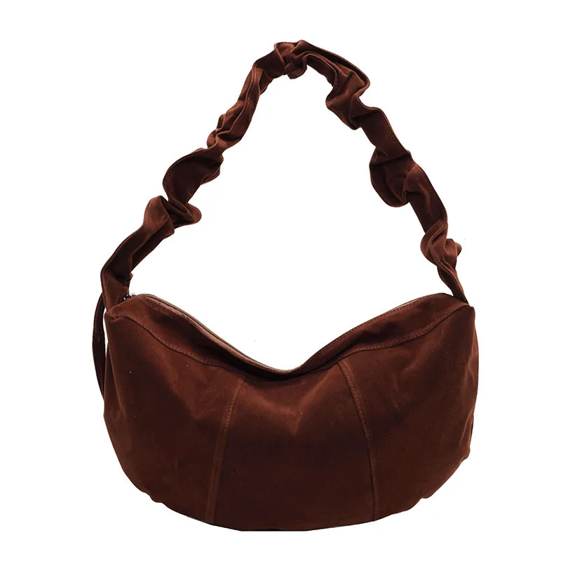 Crossbody Bag For Women 2024 New Pleated Hand-held Retro Velvet Dumpling Shaped Bag Casual Large Capacity Trend Shoulder Bag
Crossbody Bag For Women 2024 New Pleated Hand-held Retro Velvet Dumpling Shaped Bag Casual Large Capacity Trend Shoulder Bag