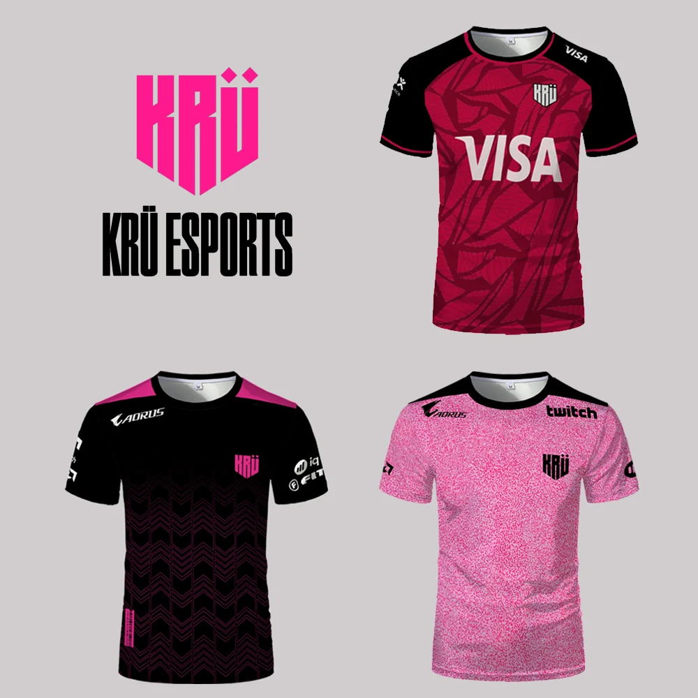 New Summer Breathable Esports Uniforms KRU Club Player Game Jerseys Men's Sports Short-sleeved T-shirts Fan Customized Tops
New Summer Breathable Esports Uniforms KRU Club Player Game Jerseys Men's Sports Short-sleeved T-shirts Fan Customized Tops