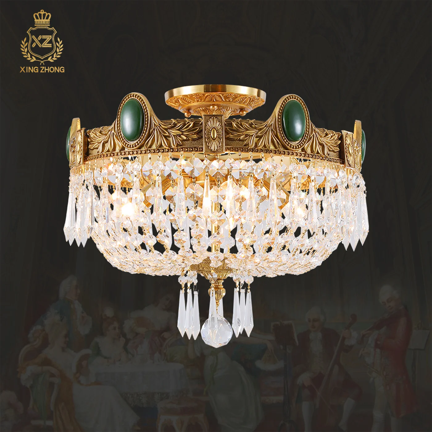 French Mid Century Living Room Study Banquet Hall Luxury Crystal Ceiling Lamp Bedroom Cloakroom Centerpieces Ceiling Lights
French Mid Century Living Room Study Banquet Hall Luxury Crystal Ceiling Lamp Bedroom Cloakroom Centerpieces Ceiling Lights