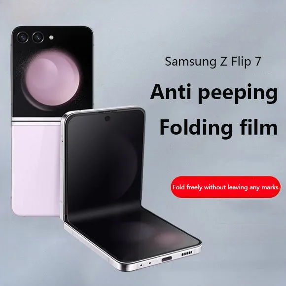 Privacy Folding Film For Samsung Galaxy Z Flip 7 6 5 Privacy Anti Spy Peeping Internal Film+Front Soft Hydrogel Protective Film
Privacy Folding Film For Samsung Galaxy Z Flip 7 6 5 Privacy Anti Spy Peeping Internal Film+Front Soft Hydrogel Protective Film