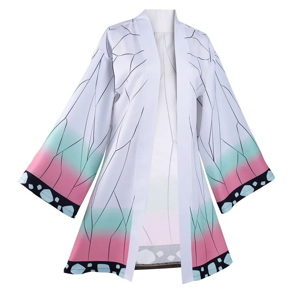 Anime Kimetsu No Yaiba Kochou Shinobu Cosplay Costume Cloak Outfits Halloween Carnival Suit 
Anime Kimetsu No Yaiba Kochou Shinobu Cosplay Costume Cloak Outfits Halloween Carnival Suit