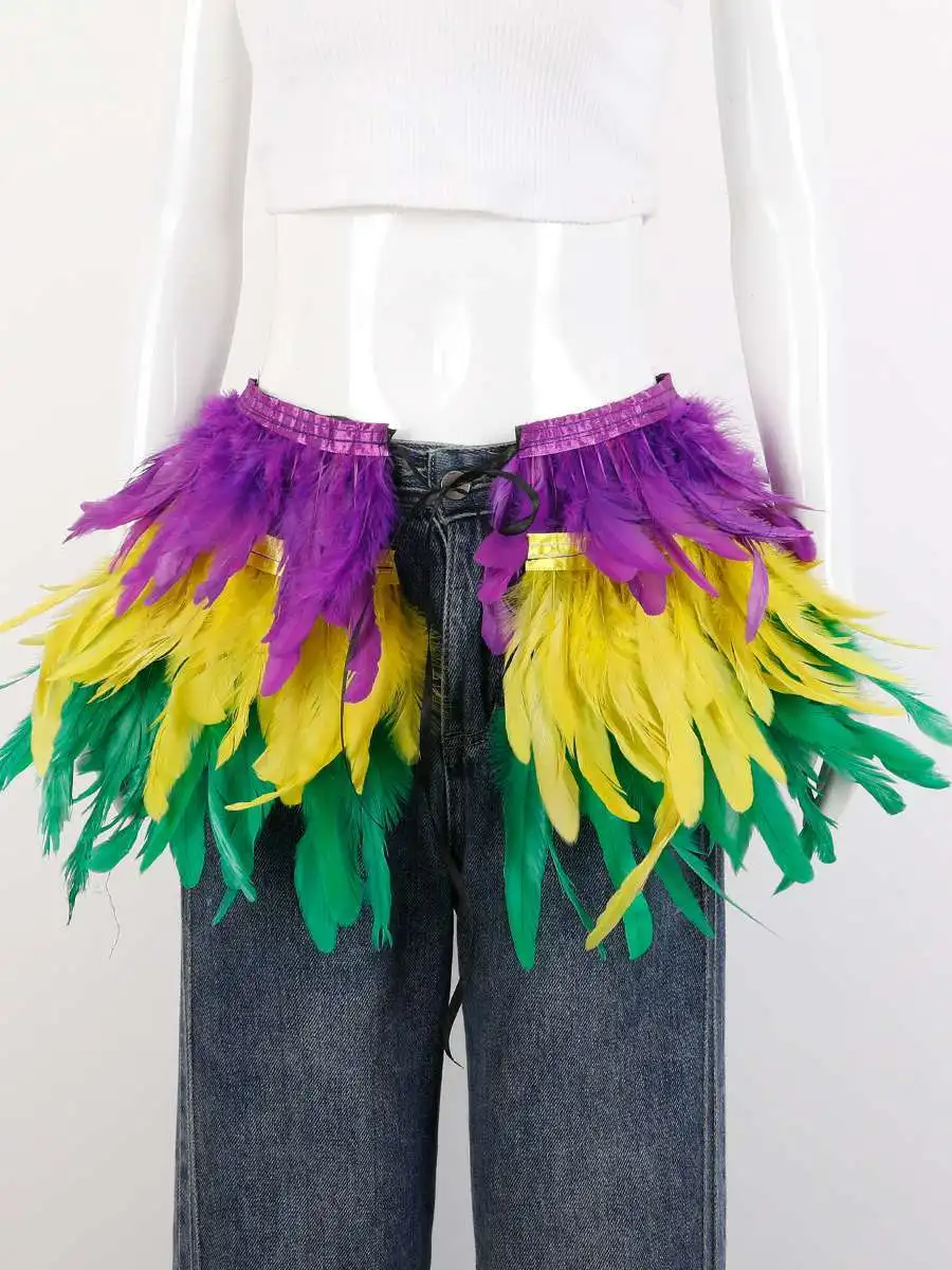 Feathered Carnival Short Skirt Halloween Masquerade Party Super Short Gothic Style Performance Props Women's Mid-Year PVC Skirt
Feathered Carnival Short Skirt Halloween Masquerade Party Super Short Gothic Style Performance Props Women's Mid-Year PVC Skirt