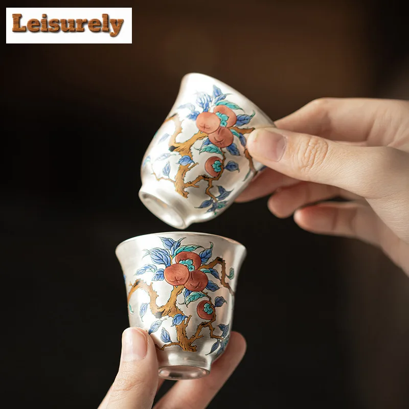 50 мл позолоченная серебряная чашка с хурмой Ruyi, ретро чайная чаша, кувшин для воды, дегустация чая, чашка для медитации, чашки Chazhan Master, китайский чайный сервиз
50 мл позолоченная серебряная чашка с хурмой Ruyi, ретро чайная чаша, кувшин для воды, дегустация чая, чашка для медитации, чашки Chazhan Master, китайский чайный сервиз