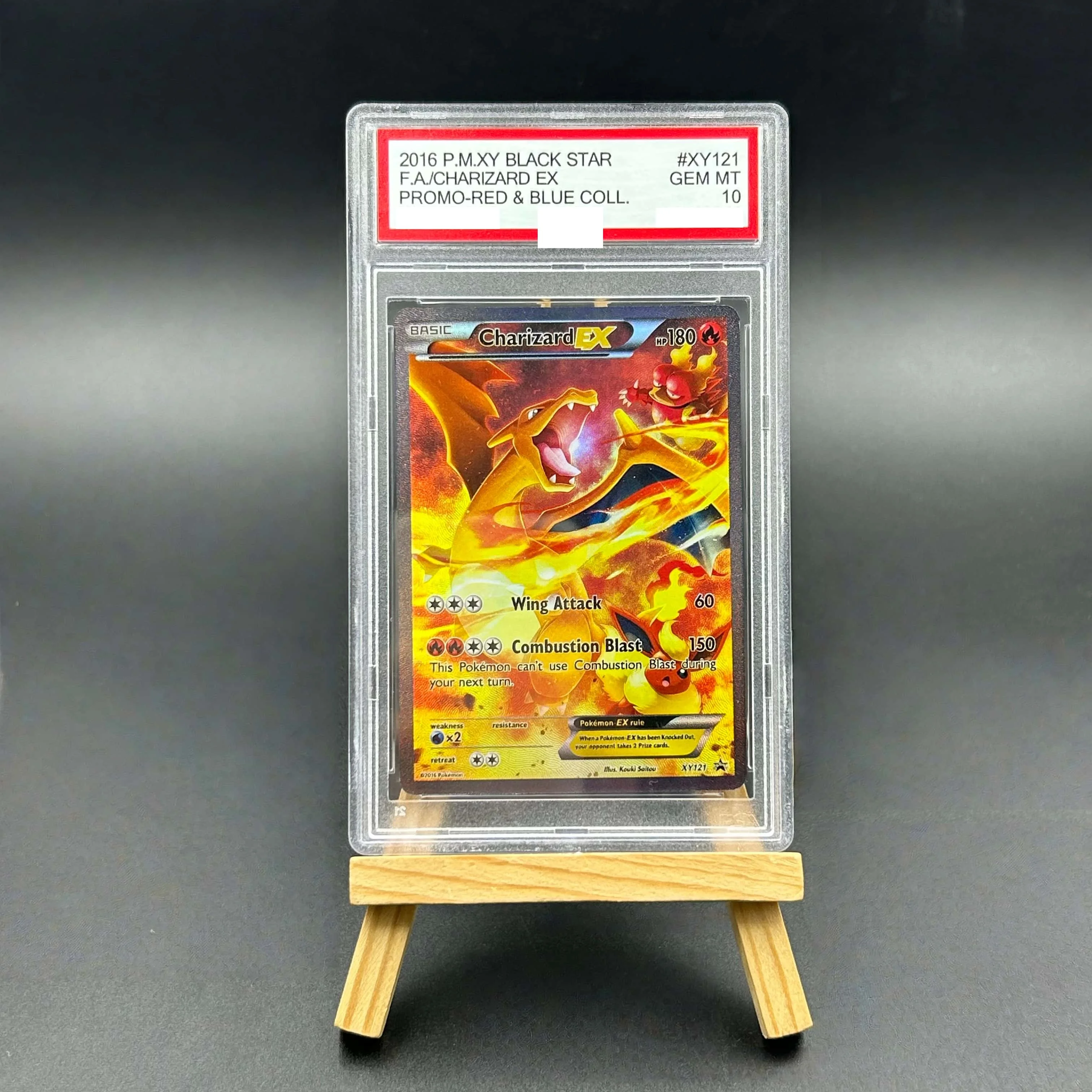 2016 Pokemon XY Black Star Full Art Charizard EX Holo Textured Card - Red & Blue Collection Promo Gem Mint 10 Collectible TCG
2016 Pokemon XY Black Star Full Art Charizard EX Holo Textured Card - Red & Blue Collection Promo Gem Mint 10 Collectible TCG
