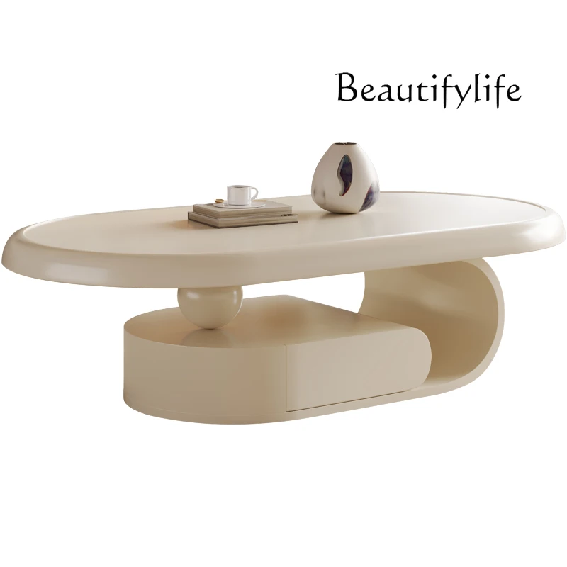 French cream style coffee table solid wood American retro creative medieval living room home simple fashion
French cream style coffee table solid wood American retro creative medieval living room home simple fashion