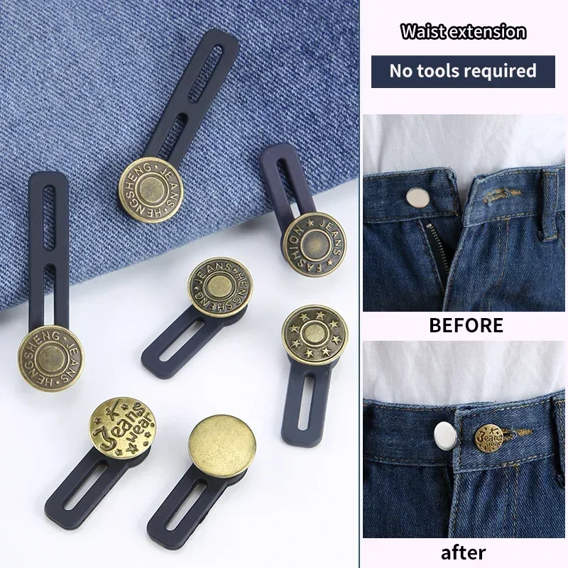 Say Goodbye to Button Strain! 6 Pcs Waist Extender – Easy Snap-On Button Hooks – Expands Waistband Up to 2 Inches – Reusable
Say Goodbye to Button Strain! 6 Pcs Waist Extender – Easy Snap-On Button Hooks – Expands Waistband Up to 2 Inches – Reusable