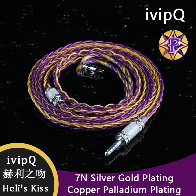 ivipQ-Heli's Kiss 7N посеребренная медь с платиновым покрытием HiFi балансовые наушники IEM-кабель посеребренный 4,4 мм 2-контактный MMCX
ivipQ-Heli's Kiss 7N посеребренная медь с платиновым покрытием HiFi балансовые наушники IEM-кабель посеребренный 4,4 мм 2-контактный MMCX