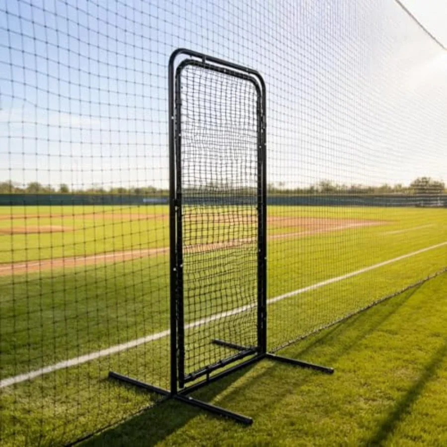 2.8 X 6.3 ft Baseball Batting Cage Door Heavy-Duty Steel Tube Freestanding Baseball Cage Door HDPE Mesh Multi-Locking Sturdy Fr
2.8 X 6.3 ft Baseball Batting Cage Door Heavy-Duty Steel Tube Freestanding Baseball Cage Door HDPE Mesh Multi-Locking Sturdy Fr