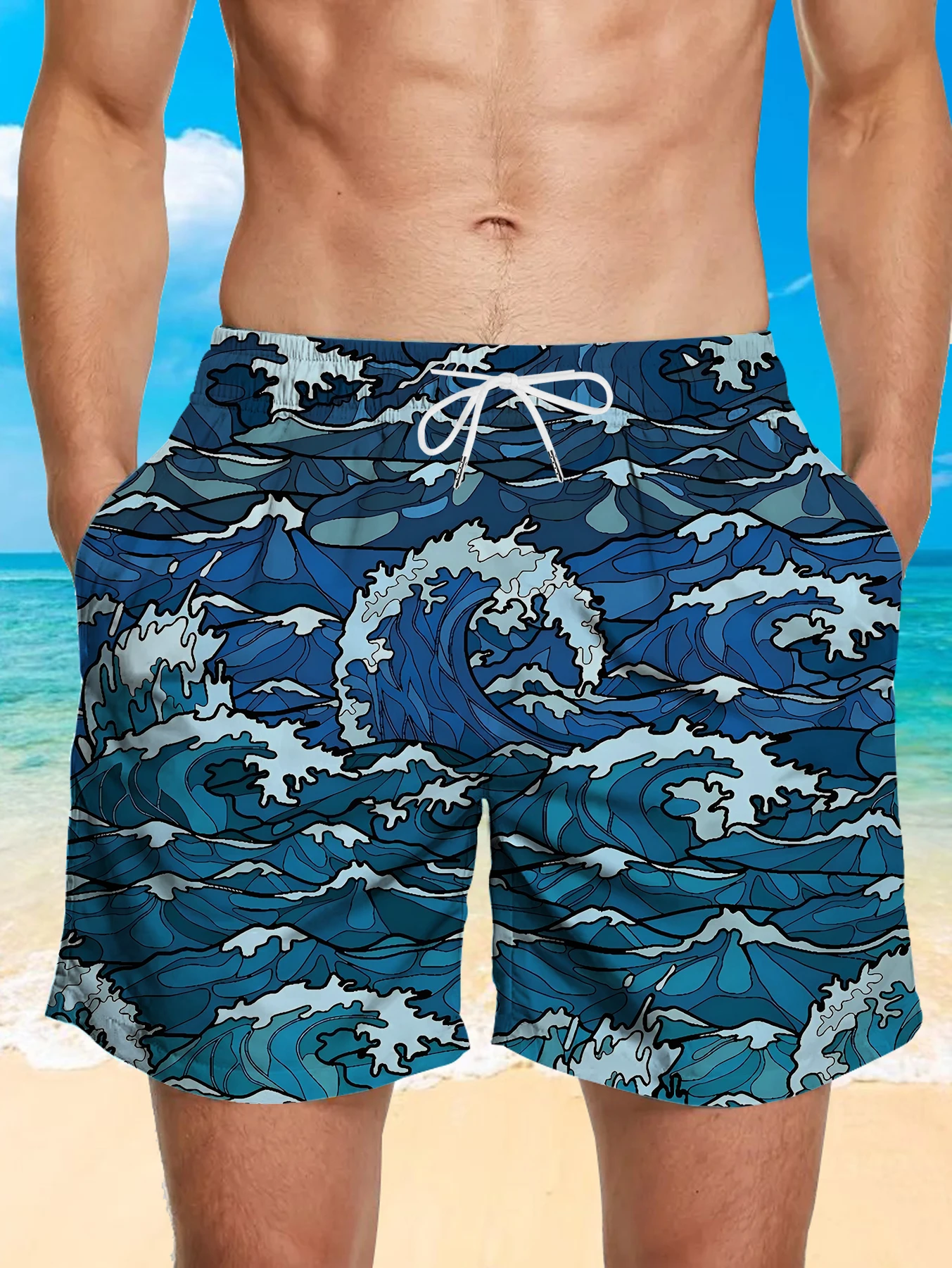 Leisure Full Print Polyester Shorts Men Custom Digital Pattern Quick Dry Pants
Leisure Full Print Polyester Shorts Men Custom Digital Pattern Quick Dry Pants