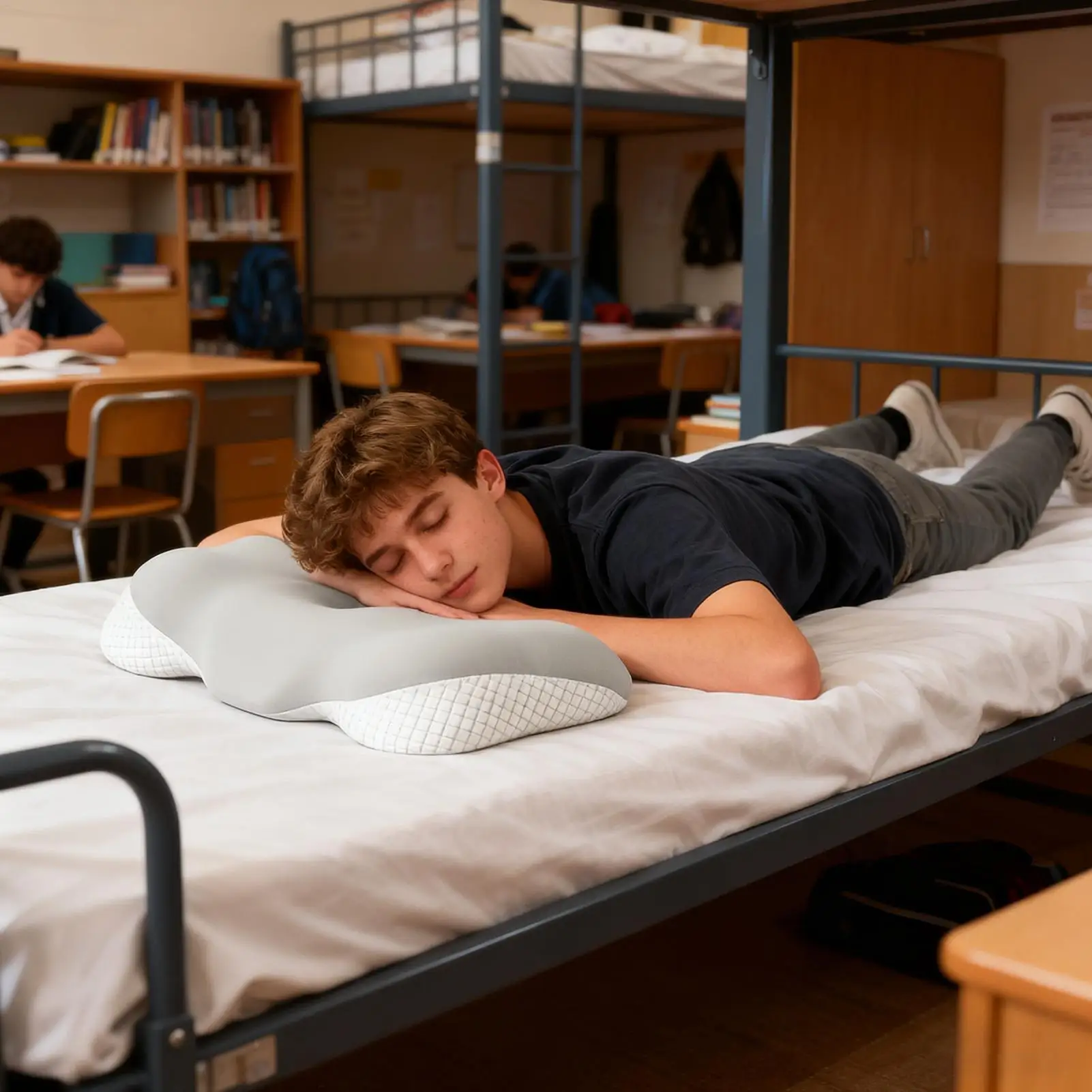 Подушка для шеи из пены с эффектом памяти, дышащие аксессуары для сна, подушка для шеи с медленным отскоком для офисных водителей, студентов, пожилых людей
Подушка для шеи из пены с эффектом памяти, дышащие аксессуары для сна, подушка для шеи с медленным отскоком для офисных водителей, студентов, пожилых людей