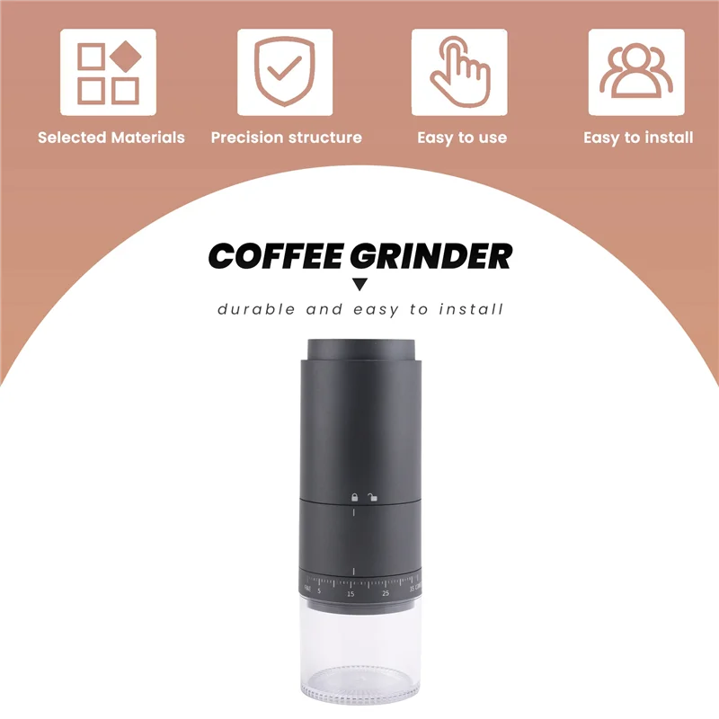 G6-Portable Battery Powered Burr Coffee Grinder With 38 Adjustable Settings, For Travel, Camping, Office,Espresso,Pour Over
G6-Portable Battery Powered Burr Coffee Grinder With 38 Adjustable Settings, For Travel, Camping, Office,Espresso,Pour Over