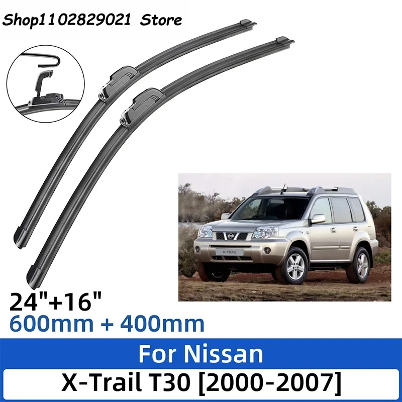 2PCS For Nissan X-Trail T30 2000-2007 24"+16"Front Rear Wiper Blades Windshield Windscreen Window Cutter Accessories 2000
2PCS For Nissan X-Trail T30 2000-2007 24"+16"Front Rear Wiper Blades Windshield Windscreen Window Cutter Accessories 2000