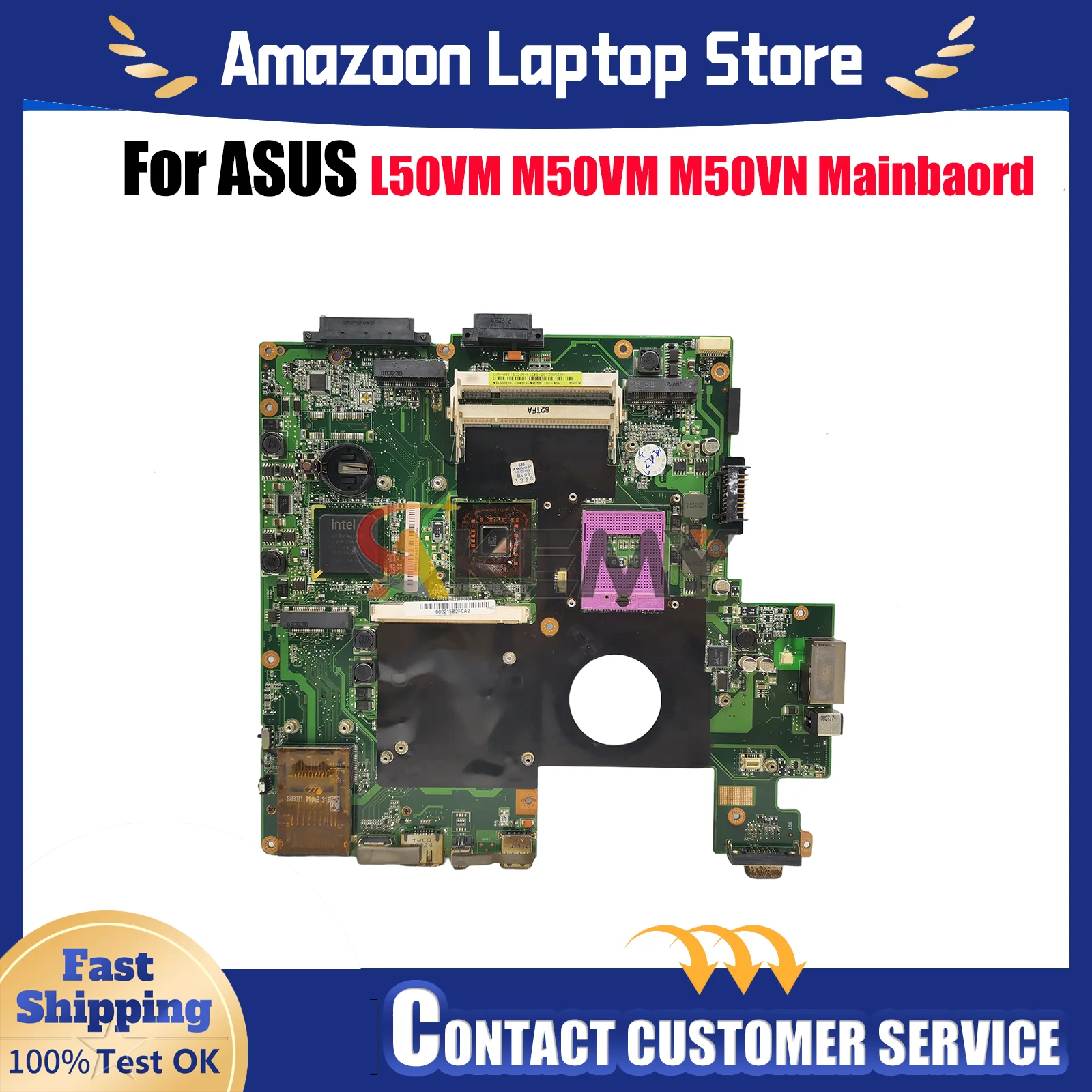 M50VM Laptop Motherboard For ASUS M50V M50VN M50VM Notebook Mainboard This item is in stock 100% tests OK fast shipping
M50VM Laptop Motherboard For ASUS M50V M50VN M50VM Notebook Mainboard This item is in stock 100% tests OK fast shipping