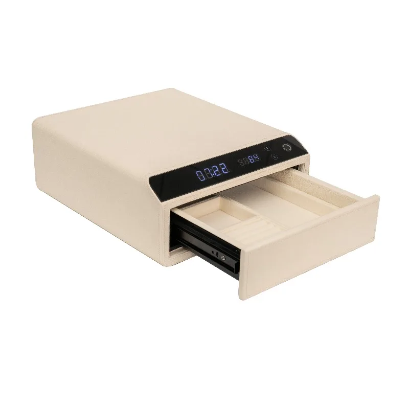 Household small leather double-layer fingerprint drawer safe wardrobe all-steel jewelry box
Household small leather double-layer fingerprint drawer safe wardrobe all-steel jewelry box