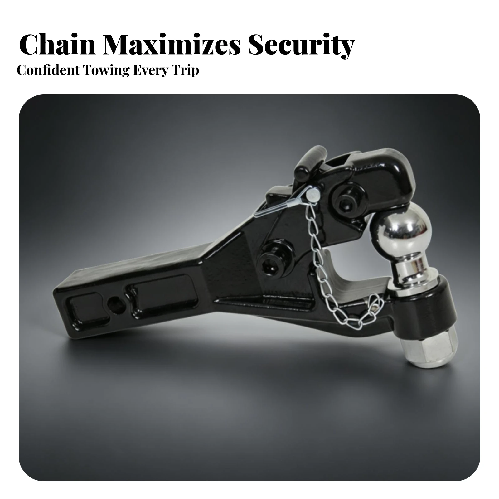 Tow Ball Hitch Heavy-Duty Trailer Connection Hook Tow Hook Hitch Glossy Finish
Tow Ball Hitch Heavy-Duty Trailer Connection Hook Tow Hook Hitch Glossy Finish
