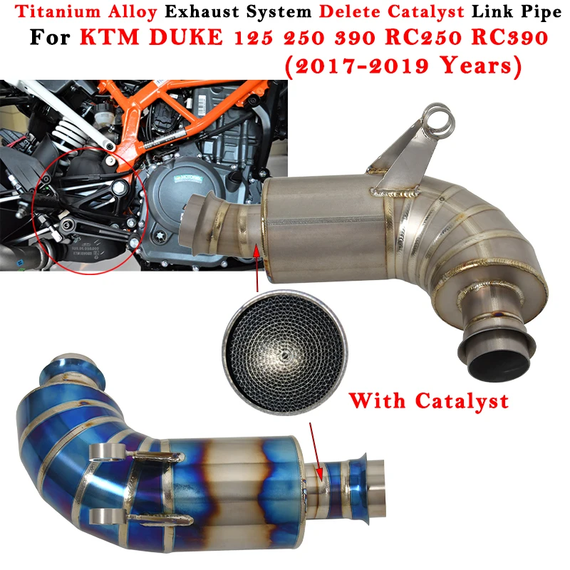 Motorcycle Exhaust Escape Modified Muffler Middle Link Pipe For KTM RC250 RC390 DUKE 390 125 250 2017 - 2019
Motorcycle Exhaust Escape Modified Muffler Middle Link Pipe For KTM RC250 RC390 DUKE 390 125 250 2017 - 2019