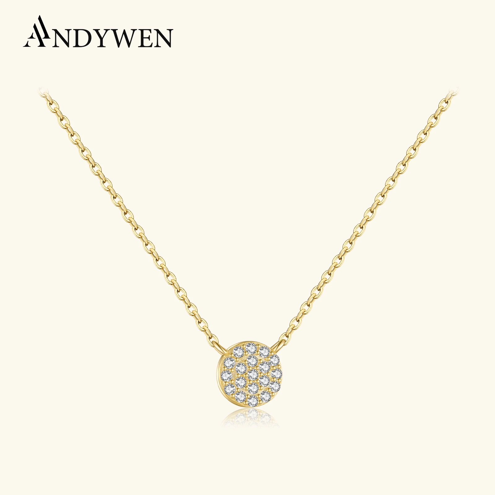 ANDYWEN 925 Sterling Silver Gold Circle Long Chain Pendant Charm Zircon Necklace New Delicate 2021 Women Luxury Fine Jewelry
ANDYWEN 925 Sterling Silver Gold Circle Long Chain Pendant Charm Zircon Necklace New Delicate 2021 Women Luxury Fine Jewelry