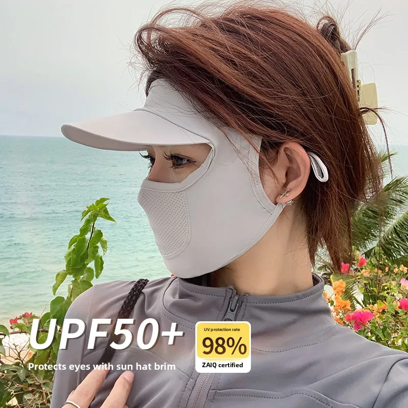 Women's Integrated Ice Silk Hat Breathable Full Face Sun Protection Mask Summer UV Protection Face Covering Lightweight Sport...
Women's Integrated Ice Silk Hat Breathable Full Face Sun Protection Mask Summer UV Protection Face Covering Lightweight Sport...