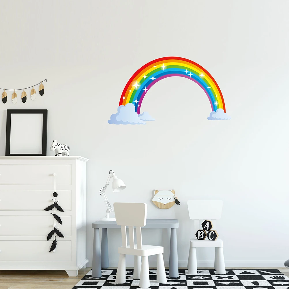 Rainbow Wall Sticker Decals Removable Wallpaper Children Room Decor PVC Waterproof Bedroom Kindergarten Smooth Surface
Rainbow Wall Sticker Decals Removable Wallpaper Children Room Decor PVC Waterproof Bedroom Kindergarten Smooth Surface