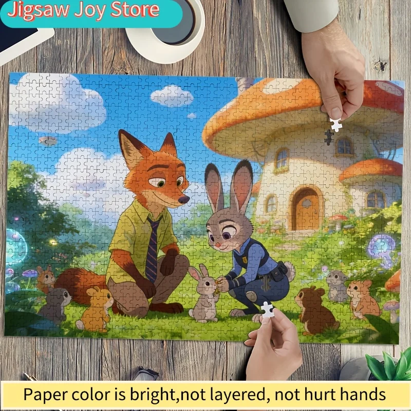 Пазл-головоломка 1000 элементов Disney Zootopia: Джуди Хоппс и Ник Вайлд, высокая сложность, для взрослых
Пазл-головоломка 1000 элементов Disney Zootopia: Джуди Хоппс и Ник Вайлд, высокая сложность, для взрослых