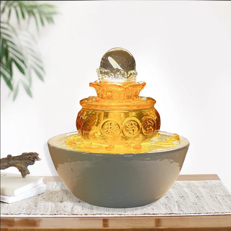 LH flowing water ornament lucky ornament water circulation office living room decoration housewarming
LH flowing water ornament lucky ornament water circulation office living room decoration housewarming