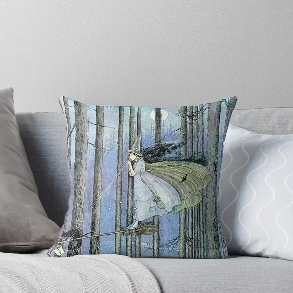 Witch and Cat on Broom - Ida Rentoul Outhwaite Throw Pillow Sofa Cover Christmas Pillowcase autumn pillowcase pillow
Witch and Cat on Broom - Ida Rentoul Outhwaite Throw Pillow Sofa Cover Christmas Pillowcase autumn pillowcase pillow