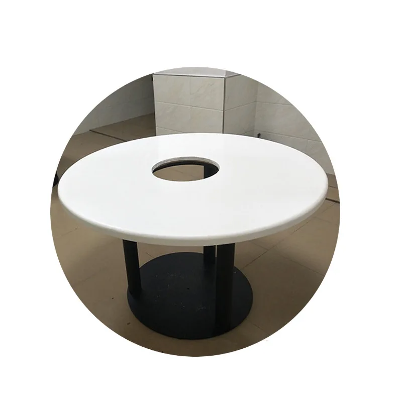 Stainless steel dining table and chair combination, hotel eight-person round table Chinese glass
Stainless steel dining table and chair combination, hotel eight-person round table Chinese glass