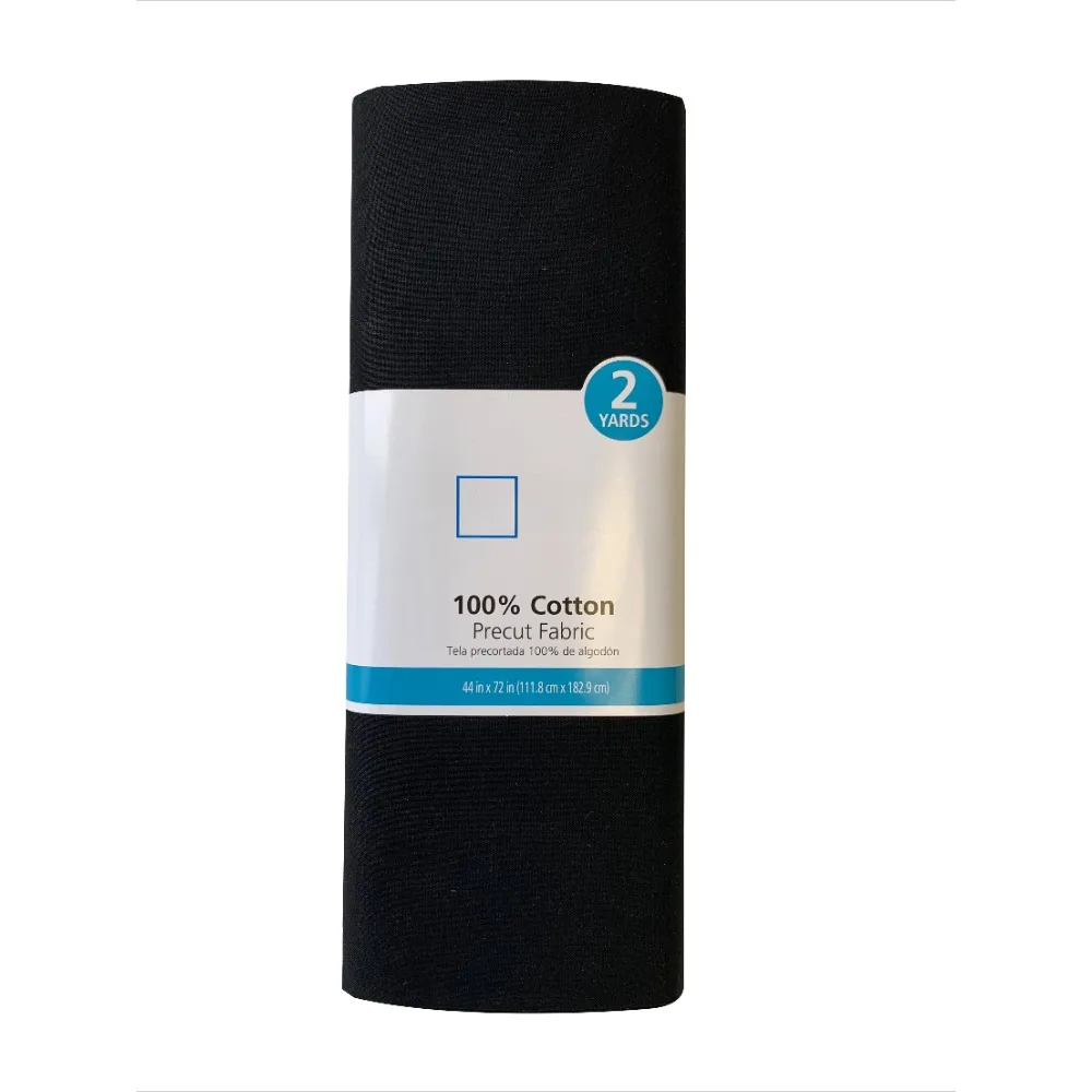 100% Cotton 44" Wide x 2 Yards Precut Fabric Solid Black Print Sewing & Crafting Fabric, 1 Each, Precut
100% Cotton 44" Wide x 2 Yards Precut Fabric Solid Black Print Sewing & Crafting Fabric, 1 Each, Precut
