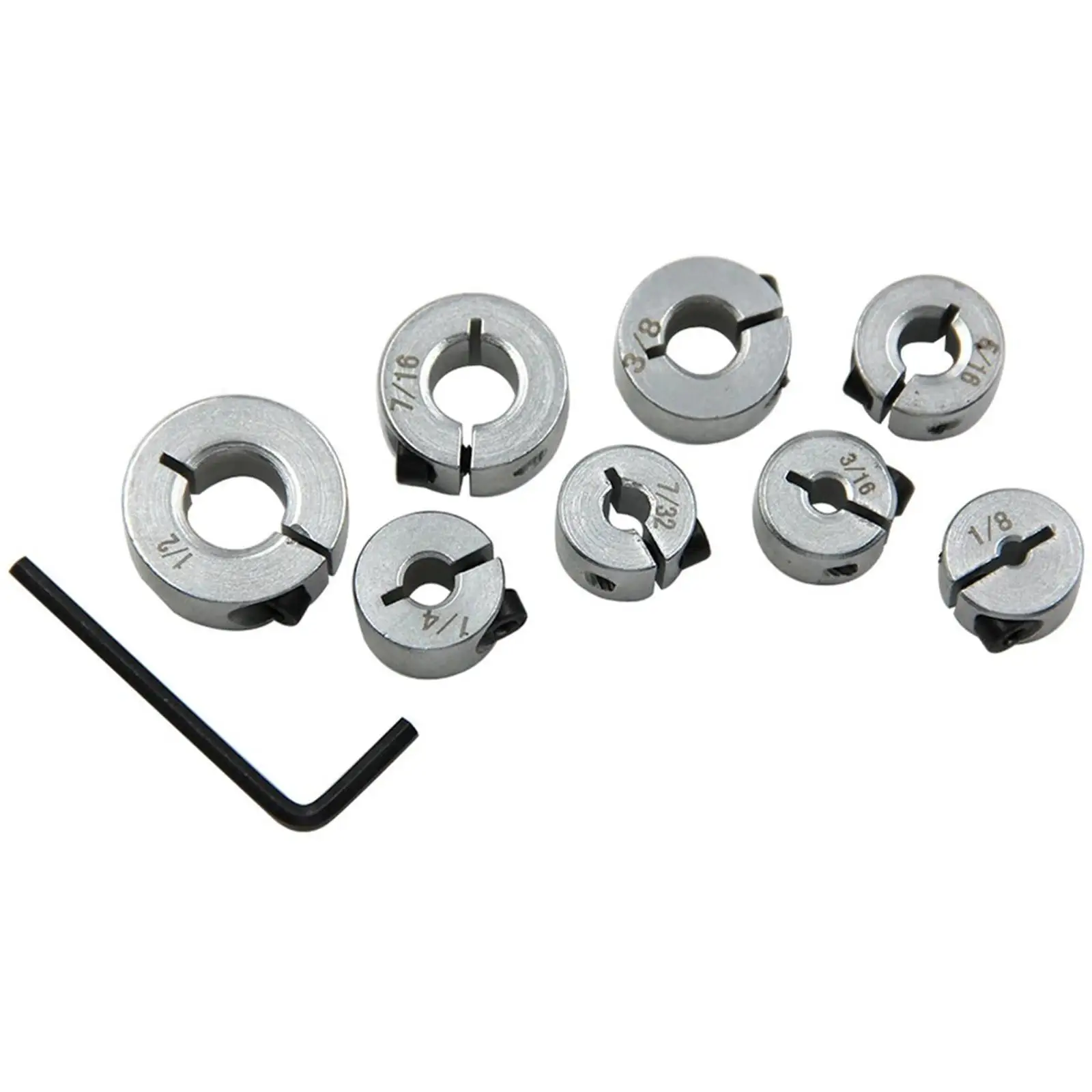 8Pcs Drill Bit Depth Stop Rings Set Hex Wrench Drill Positioner Wear Resistant
8Pcs Drill Bit Depth Stop Rings Set Hex Wrench Drill Positioner Wear Resistant